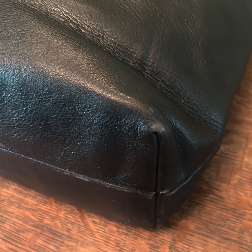 Susan Gail Black/Metallic Leather and Multi Textured Vintage Leather Bag - Picture 11 of 14